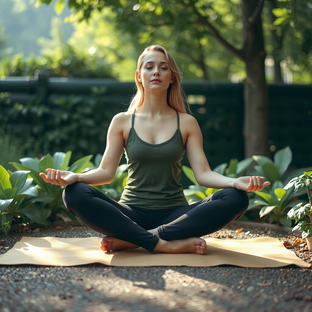 Femme en méditation pour la fertilité